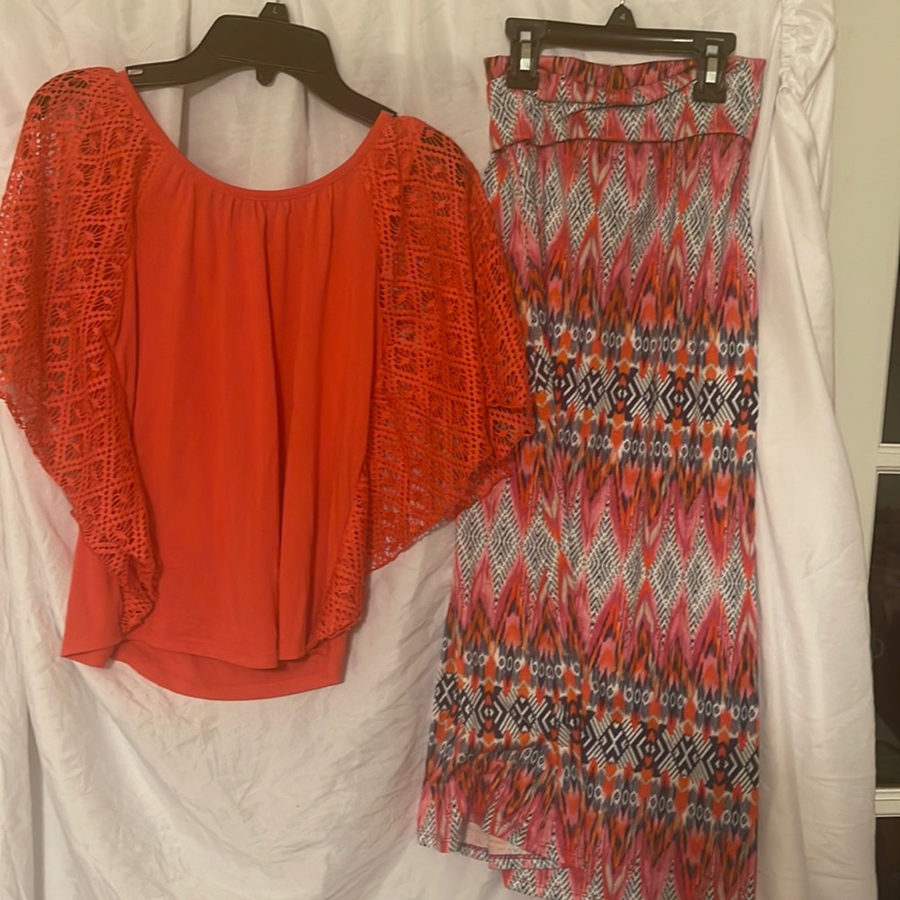 Skirt and shirt set